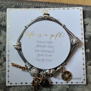 Silver and gold plated cute charm bracket